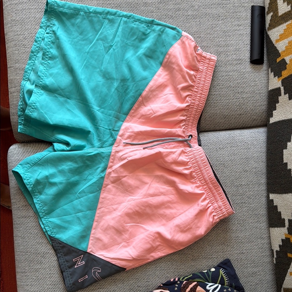 Nike Pink and Teal Swim/ Running Shorts